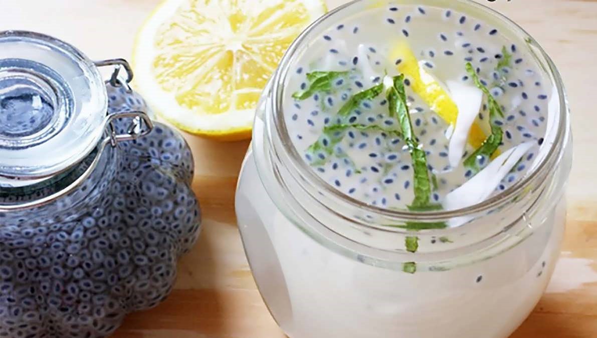 شربت با تخم شربتی - ته نشین شدن تخم شربتی