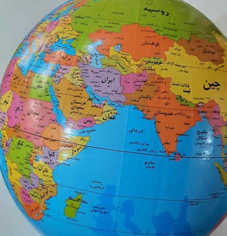 کره-جغرافیای-زمین-سایز-۳۰-پایه-فلزى