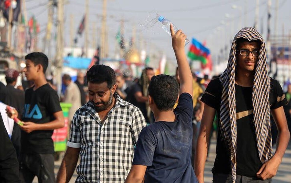 زمان پیاده روی اربعین - گرمازدگی در پیاده روی اربعین