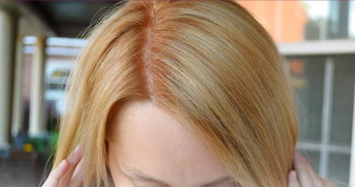 نارنجی شدن مو بعد از دکلره - از بین بردن زردی مو با رنگ دودی
