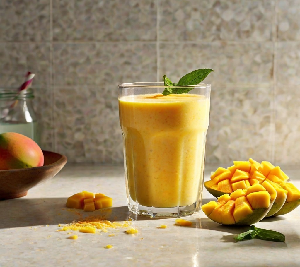 اسموتی مجلسی - طرز تهیه اسموتی انبه