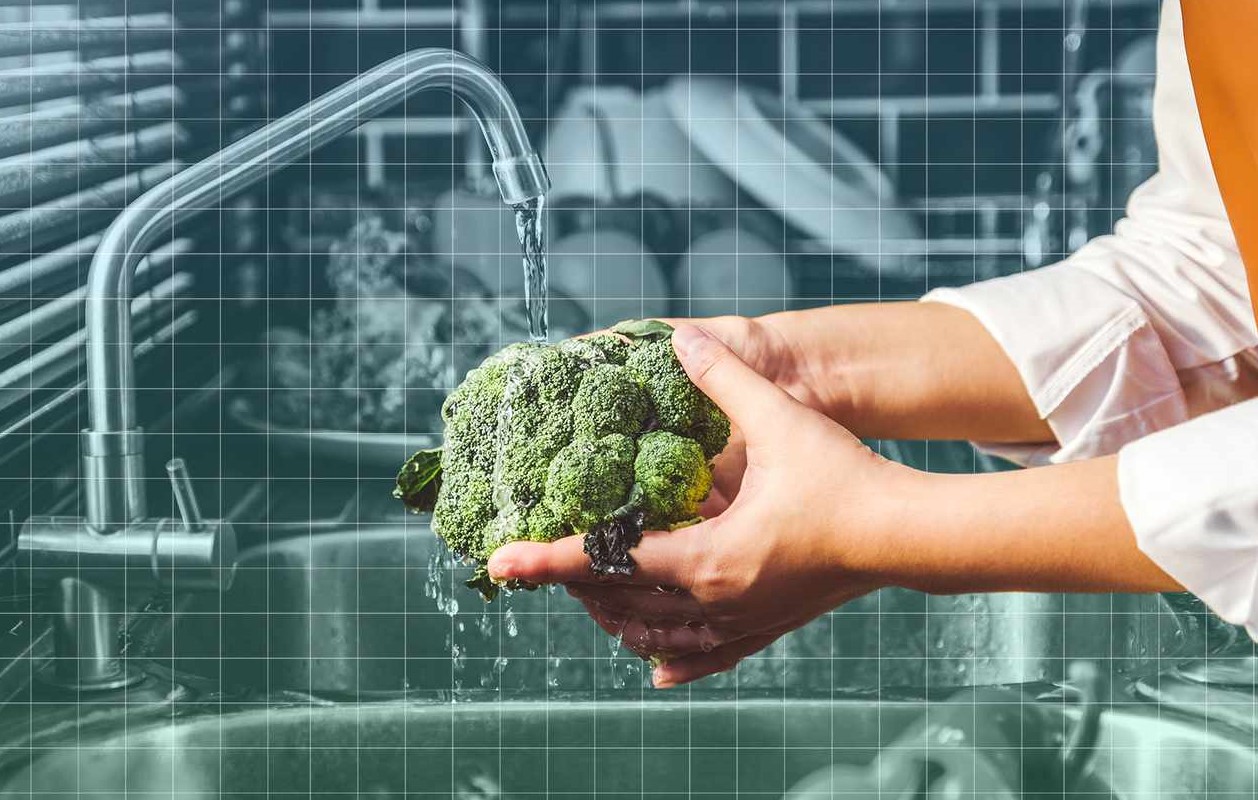 روش شستن کلم بروکلی