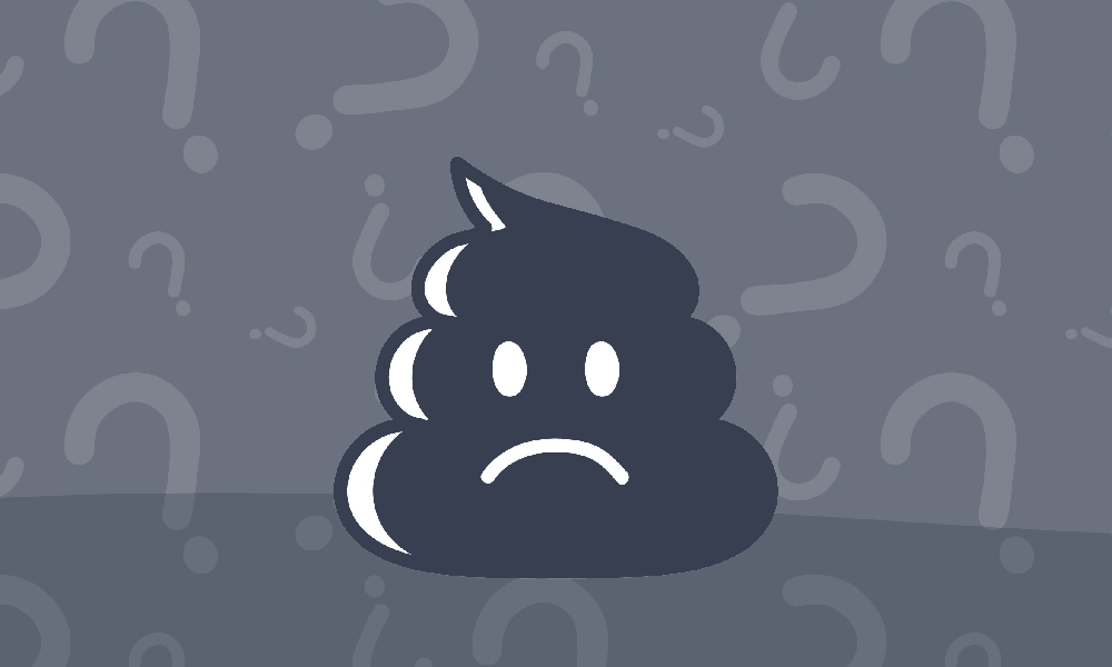 نمایی انیمیشنی از مدفوع | علت تیرگی مدفوع