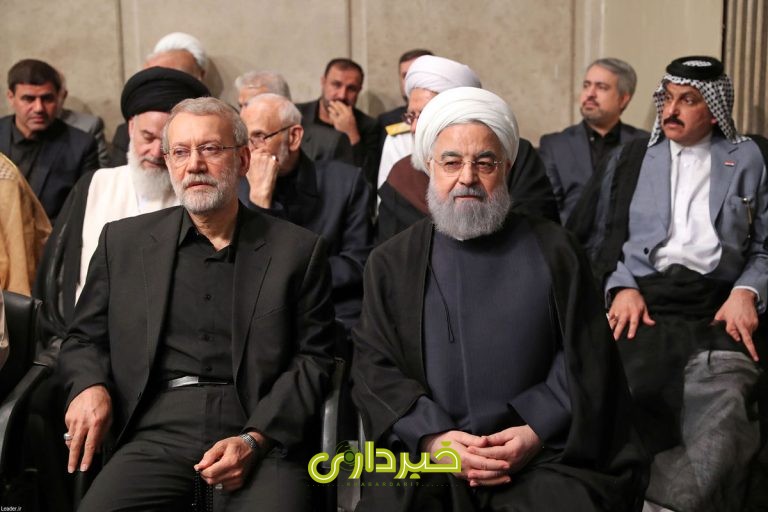 حسن+روحانی+علی+لاریجانی